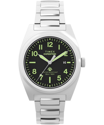 Timex montre argent analogique - argent,