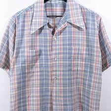 Vintage 70s Plaid Button Up
