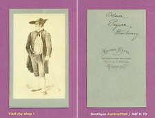 CDV FIETTA à STRASBOURG : PAYSAN EN COSTUME TRADITIONNEL ALSACIEN, ALSACE -M70