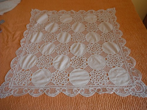 Nappe carre the coton brode - nappe,