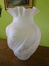 Globe ou Tulipe dégagé à l'acide  de Lampe à Pétrole ou à Huile