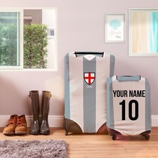 Angleterre 1996 Extérieur Chemise Rétro Foot Personnalisé Valise Bagage Housse