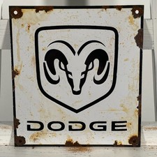 Plaque émaillée Dodge -