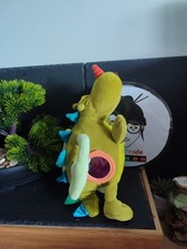 Doudou dragon vert Walter peluche lilliputiens vert activité Miroir Grelot Aile