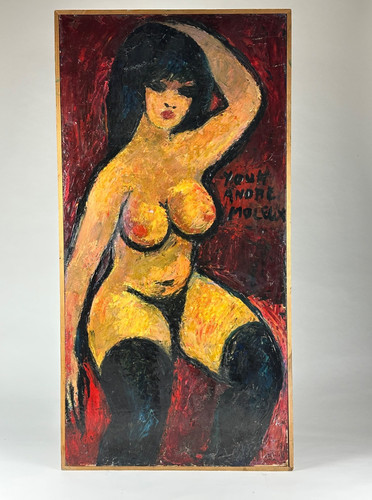 Grand tableau ancien - ancien, érotique