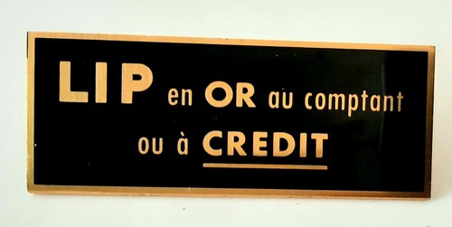 Plaque vitrine montre - plaque, lip