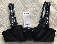 Soutien Gorge Noir Côtelé