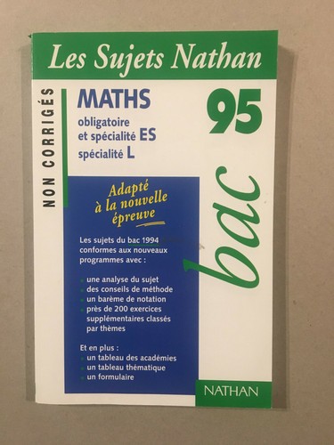 Mathématiques bac - bac, es