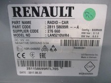 AUTORADIO  RECEPTEUR RENAULT CLIO V  281158699R  2586703
