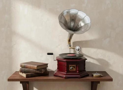 Gramophone ancien phonographe - gramophone, ancien,