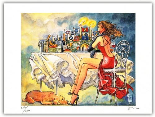 Affiche milo manara filles - affiche,