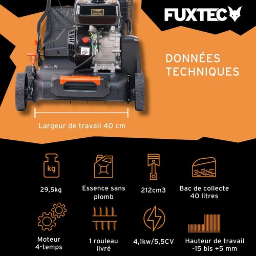 Fuxtec scarificateur thermique - fuxtec,