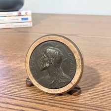 Plaque Religieuse en Fonte Jésus-Christ – Objet de Piété Circa 1890