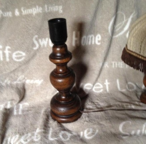 Pied lampe rustique bois - pied,