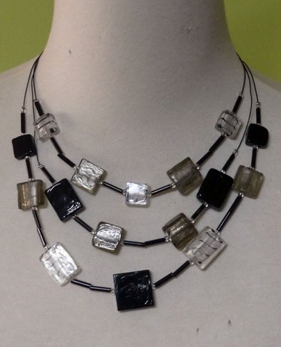 Collier rangs verre - collier, ikita