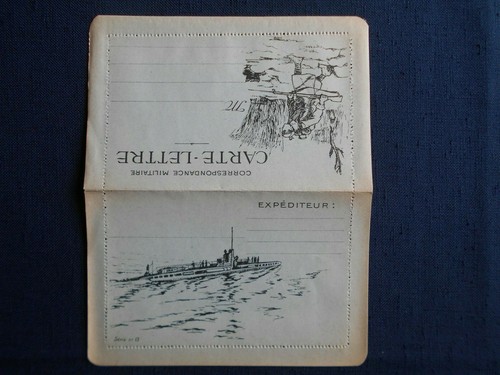 Carte lettre correspondance - carte,
