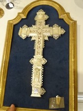 Crucifix Gravé Nacre 18ieme