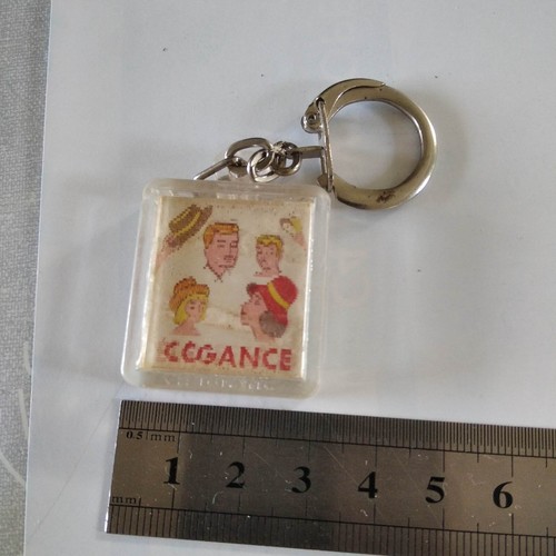Porte clé vintage lenticular - clé,