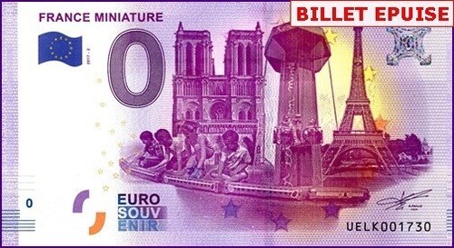 France miniature billet - france, 0