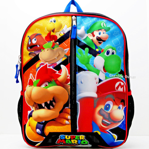 Super mario large backpack - super,