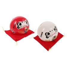 Lot de 2 figurines Daruma en