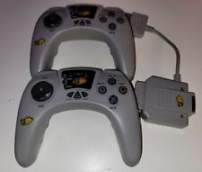 Lot De 2 Manettes Sans Fil Madcatz Pour Sony PlayStation 1 - Bon État 