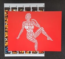 Lot de 2 photos A4 Brigitte Lahaie - création graphique Je brûle de partout 