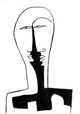 Dessin " 2 en un " ( Encre)