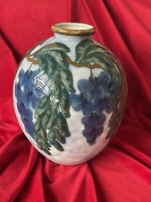 Gand vase vamille Camille THARAUD LIMOGES ART DÉCO décor Aux Glycines