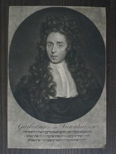 WILLEM SURENHUYS (1666-1729)- PORTRAIT -GRAVURE ORIGINALE XIIIEME PAR A.DE BLOIS