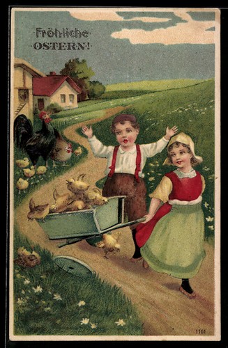 Carte postale gaufrée