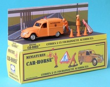 Car-Horse Citroen 2cv 2 cv  fourgonnette DDE Autoroutes style Dinky cij jrd