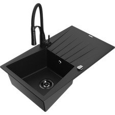 Évier en granit noir avec