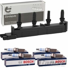 Bobine D'Allumage + 4 Bosch Bougies pour Citroen C4 C5 Picasso Peugeot 307 406