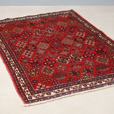 Tapis Ancien Coton Laine Noeud Fin 150 x 106 cm Original