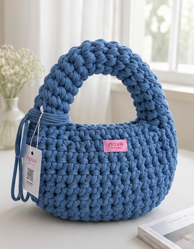 Sac hobo crochet fait - crochet, à