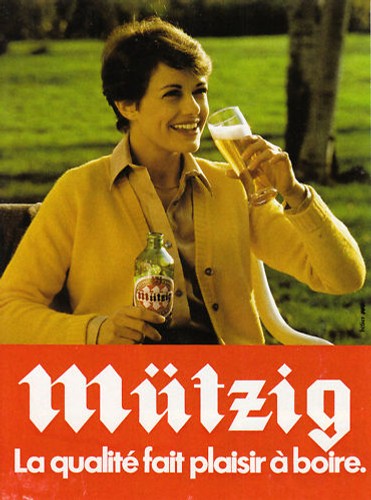 Publicité ancienne bière