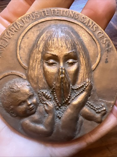 Médaille bronze vierge - bronze,