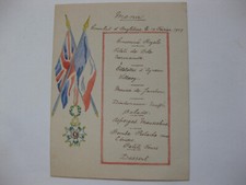 Ancien menu du consulat