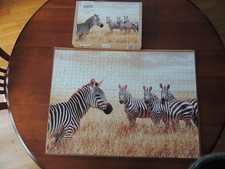Puzzle 1000 pièces les zèbres