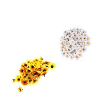  200 PCS Fleur Artificiel Fleure Artificielles Têtes De Tournesol