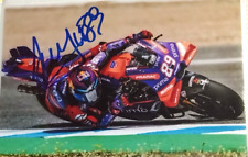 AUTOGRAPH JORGE MARTIN DUCATI CASCO 89 FOTO HAND SIGNED MOTO GP 2024 WORLD CHAMP
