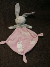 lapin plat ours déguisé en lapin gris rose Mots d'enfants TTBE
