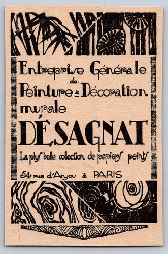 1910 désagnat papiers - 1910, peints