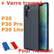 Coque Renforcé Huawei P30 Lite P30 Pro Ultra Mince Silicone + Verre trempé