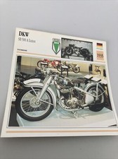 DKW SB 500 A Luxus1935 carte moto de collection Atlas Allemagne