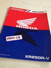supplément manuel atelier Honda XR250R XR250 R XR 250 V Shop manual éd. 96