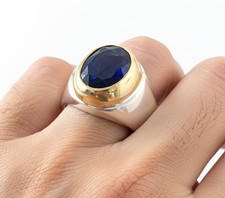 Bague argent massif 925 - en,