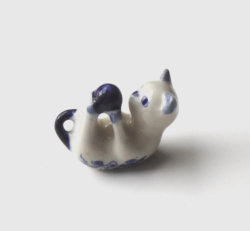 Miniature porcelaine chat