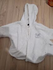 poncho blanc bébé rennes